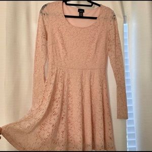 Rue21 Pink Long Sleeve Dress